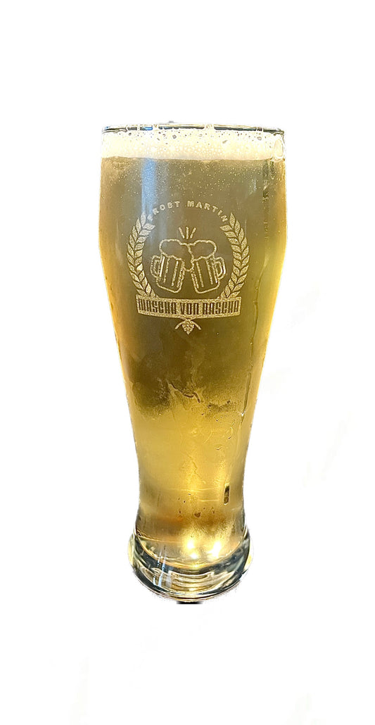 2 Biergläser 0,5l Mascha von Rascha personalisiert mit deinem Namen graviert