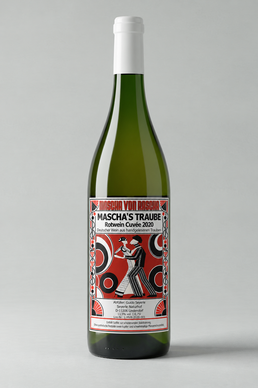 0,75 l Mascha’s Traube – Rotwein-Cuvée 2020 | Trocken | Mascha von Rascha 🍇