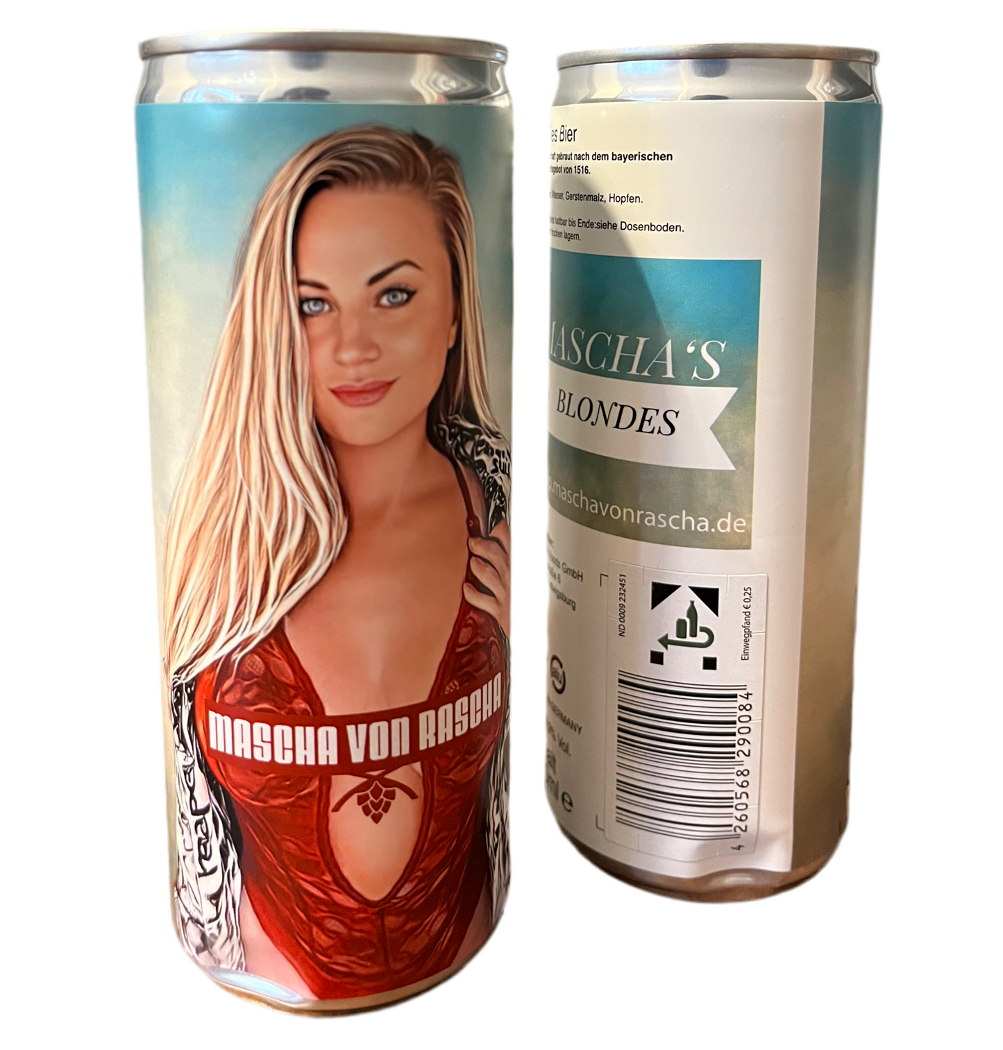 B-Ware 250ml Bier Mascha’s Blondes 4,9% Alkohol incl. Pfand (mit kleinen Dellen)