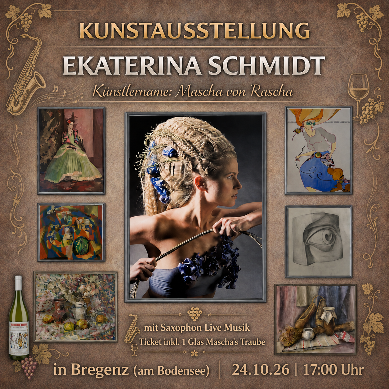 Ticket Vernissage in Bregenz (am Bodensee)  24.10.26 | 17:00Uhr